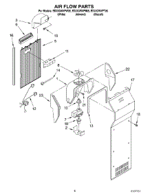 05 - Air Flow parts for Whirlpool Refrigerator ED22GWXFW05 from AppliancePartsPros.com