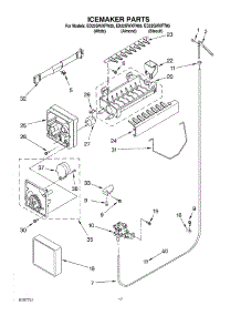 11 - Icemaker parts for Whirlpool Refrigerator ED22GWXFW05 from AppliancePartsPros.com