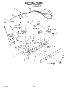 12 - Control parts for Whirlpool Refrigerator GD22SFXHS05 from AppliancePartsPros.com