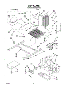 07 - Unit parts for Whirlpool Refrigerator ED0GTKXKQ00 from AppliancePartsPros.com