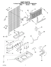04 - Unit parts for Whirlpool Refrigerator ET8BPKXKT00 from AppliancePartsPros.com
