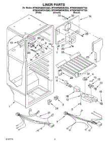 03 - Liner parts for Whirlpool Refrigerator ET6WSMYKT00 from AppliancePartsPros.com