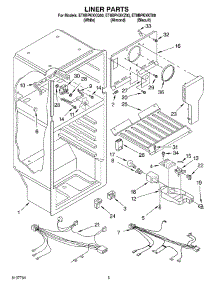 03 - Liner parts for Whirlpool Refrigerator ET8BPKXKZ00 from AppliancePartsPros.com