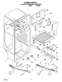 03 - Liner Parts parts for Whirlpool Refrigerator ET8GTMXKQ00 from AppliancePartsPros.com