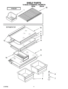 06 - Shelf Parts, Optional Parts parts for Whirlpool Refrigerator ET8GTMXKQ00 from AppliancePartsPros.com