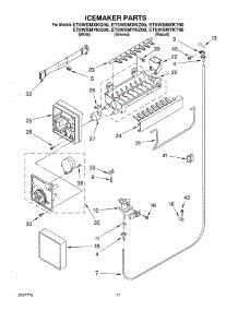 06 - Icemaker, Optional parts for Whirlpool Refrigerator ET6WSMYKQ00 from AppliancePartsPros.com