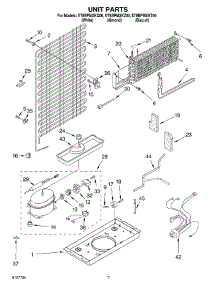 04 - Unit parts for Whirlpool Refrigerator ET8BPMXKT00 from AppliancePartsPros.com