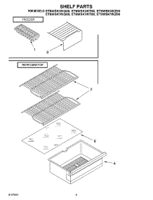 05 - Shelf, Optional parts for Whirlpool Refrigerator ET6WSKYKZ00 from AppliancePartsPros.com