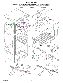 03 - Liner parts for Whirlpool Refrigerator ET6WSKXKZ00 from AppliancePartsPros.com