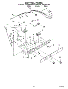 11 - Control parts for Whirlpool Refrigerator ED5CHQXKB00 from AppliancePartsPros.com
