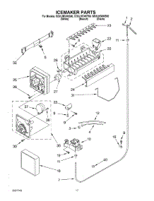 11 - Icemaker parts for Whirlpool Refrigerator GD2LHGXKT00 from AppliancePartsPros.com