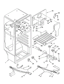 Liner parts for Whirlpool Refrigerator ET6CSKYKQ00 from AppliancePartsPros.com