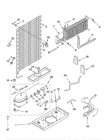 Unit parts for Whirlpool Refrigerator ET6CSKYKQ00 from AppliancePartsPros.com