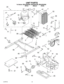10 - Unit parts for Whirlpool Refrigerator GD2LHGXKB00 from AppliancePartsPros.com
