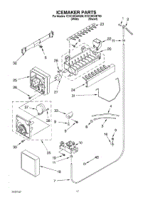 11 - Icemaker parts for Whirlpool Refrigerator ED2CHGXKQ00 from AppliancePartsPros.com