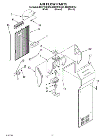 10 - Air Flow parts for Whirlpool Refrigerator ED22TEXHT04 from AppliancePartsPros.com