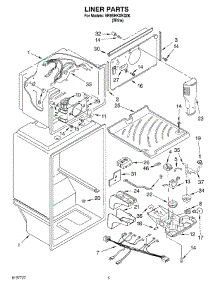 03 - Liner parts for Whirlpool Refrigerator ER9SHKXKQ00 from AppliancePartsPros.com