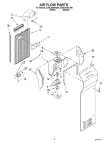 05 - Air Flow parts for Whirlpool Refrigerator ED2CHGXKT00 from AppliancePartsPros.com