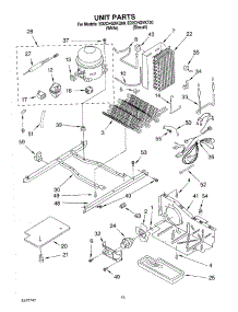 10 - Unit parts for Whirlpool Refrigerator ED2CHGXKT00 from AppliancePartsPros.com