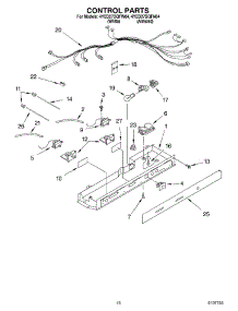 11 - Control parts for Whirlpool Refrigerator 4YED27DQFW04 from AppliancePartsPros.com