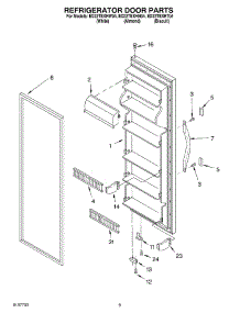 06 - Refrigerator Door parts for Whirlpool Refrigerator ED22TEXHW04 from AppliancePartsPros.com