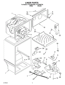 03 - Liner parts for Whirlpool Refrigerator ET1MTMXKQ00 from AppliancePartsPros.com