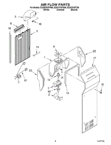 04 - Air Flow parts for Whirlpool Refrigerator ED20TKXFW06 from AppliancePartsPros.com