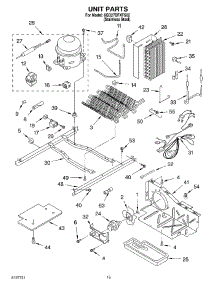 09 - Unit parts for Whirlpool Refrigerator 6GD27DFXFS02 from AppliancePartsPros.com