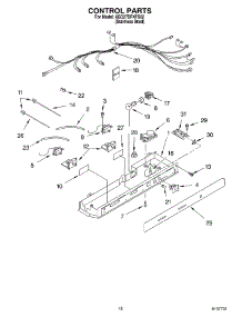 11 - Control parts for Whirlpool Refrigerator 6GD27DFXFS02 from AppliancePartsPros.com