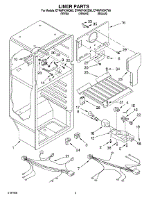 03 - Liner parts for Whirlpool Refrigerator ET4WPKXKQ00 from AppliancePartsPros.com