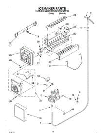 12 - Ice Maker, Optional parts for Whirlpool Refrigerator ED2GTQXKT00 from AppliancePartsPros.com