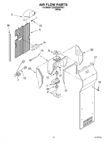 05 - Air Flow parts for Whirlpool Refrigerator ED25GWXFW01 from AppliancePartsPros.com