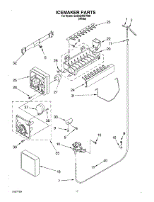 11 - Icemaker parts for Whirlpool Refrigerator ED25GWXFW01 from AppliancePartsPros.com