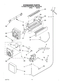 12 - Ice Maker, Optional parts for Whirlpool Refrigerator ED2FHGXKT00 from AppliancePartsPros.com