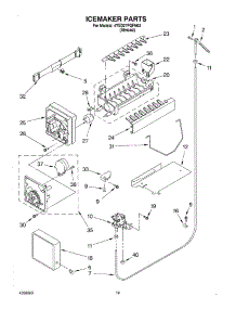 12 - Icemaker, Optional parts for Whirlpool Refrigerator 4YED27PQFN03 from AppliancePartsPros.com
