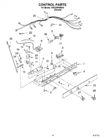 11 - Control parts for Whirlpool Refrigerator 4YED25PQFN04 from AppliancePartsPros.com