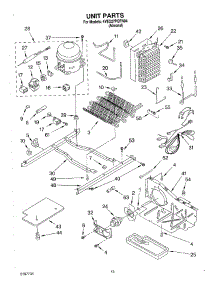 09 - Unit parts for Whirlpool Refrigerator 4YED27PQFN04 from AppliancePartsPros.com