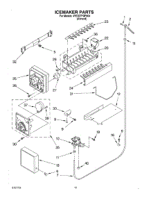 12 - Icemaker, Optional parts for Whirlpool Refrigerator 4YED27PQFN04 from AppliancePartsPros.com
