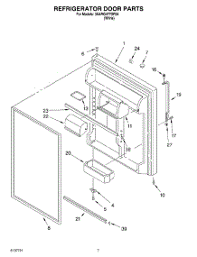 04 - Refrigerator Door parts for Whirlpool Refrigerator 3XARG477GF04 from AppliancePartsPros.com
