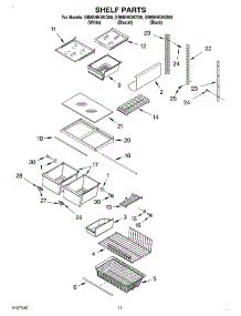 07 - Shelf, Optional parts for Whirlpool Refrigerator GB8SHKXKT00 from AppliancePartsPros.com