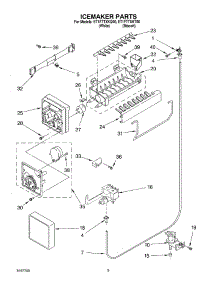 05 - Ice Maker parts for Whirlpool Refrigerator ET1FTTXKQ00 from AppliancePartsPros.com