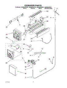 11 - Icemaker parts for Whirlpool Refrigerator GS2SHGXKS01 from AppliancePartsPros.com