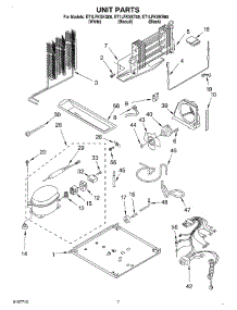04 - Unit parts for Whirlpool Refrigerator ET1LFKXKB00 from AppliancePartsPros.com