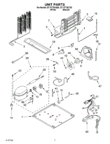 04 - Unit parts for Whirlpool Refrigerator ET1FTTXKT00 from AppliancePartsPros.com