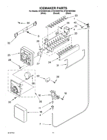 06 - Ice Maker, Optional parts for Whirlpool Refrigerator ET8CHMXKQ00 from AppliancePartsPros.com
