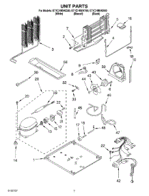 04 - Unit parts for Whirlpool Refrigerator ET1CHMXKT00 from AppliancePartsPros.com