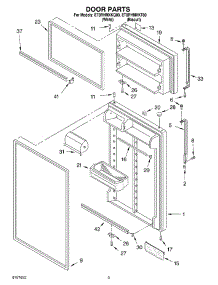 02 - Door parts for Whirlpool Refrigerator ET8RHMXKQ00 from AppliancePartsPros.com