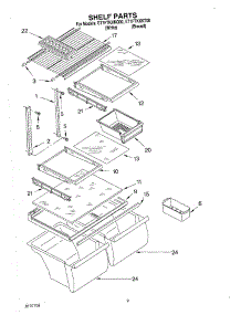 05 - Shelf, Optional parts for Whirlpool Refrigerator ET1FTKXKT00 from AppliancePartsPros.com
