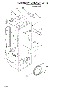 02 - Refrigerator Liner parts for Whirlpool Refrigerator BRS70XRANA03 from AppliancePartsPros.com