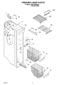 04 - Freezer Liner parts for Whirlpool Refrigerator BRS70XRANA03 from AppliancePartsPros.com